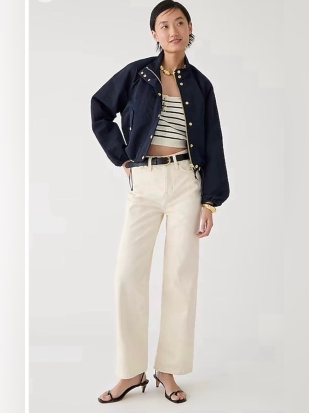 J. crew Full length Slim Wide leg Jean size 28 Minimalist Contemporary